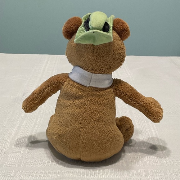 Yogi Bear The Original Brown Plush Bear with Green Hat and Tie - Picture 3 of 6